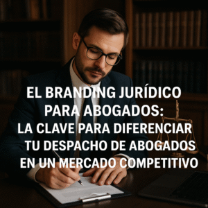Abogado analizando el branding jurídico del despacho